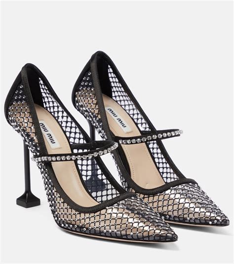 miu miu crystal heels|michael miu heel pump.